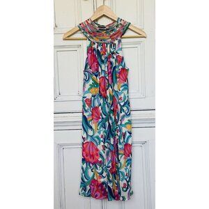 Trina Turk Women's XS Arias Dress in Color Parchment Multi